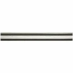 Decoon Lot de 2 Panneaux tasseaux bois 250 x 30 x 1,9 cm - décor marbre blanc/feutrine noir - 1,5m²- Panneau Tasseau Bois