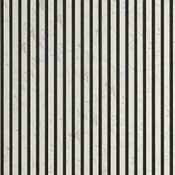 Decoon Lot de 2 Panneaux tasseaux bois 250 x 30 x 1,9 cm - décor marbre blanc/feutrine noir - 1,5m²- Panneau Tasseau Bois