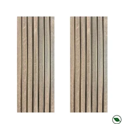 Forestea Panneau Tasseau Bois<Lot de 2 Panneaux tasseaux MDF Catsle oak sur fond bronze 2770x287x20 mm -