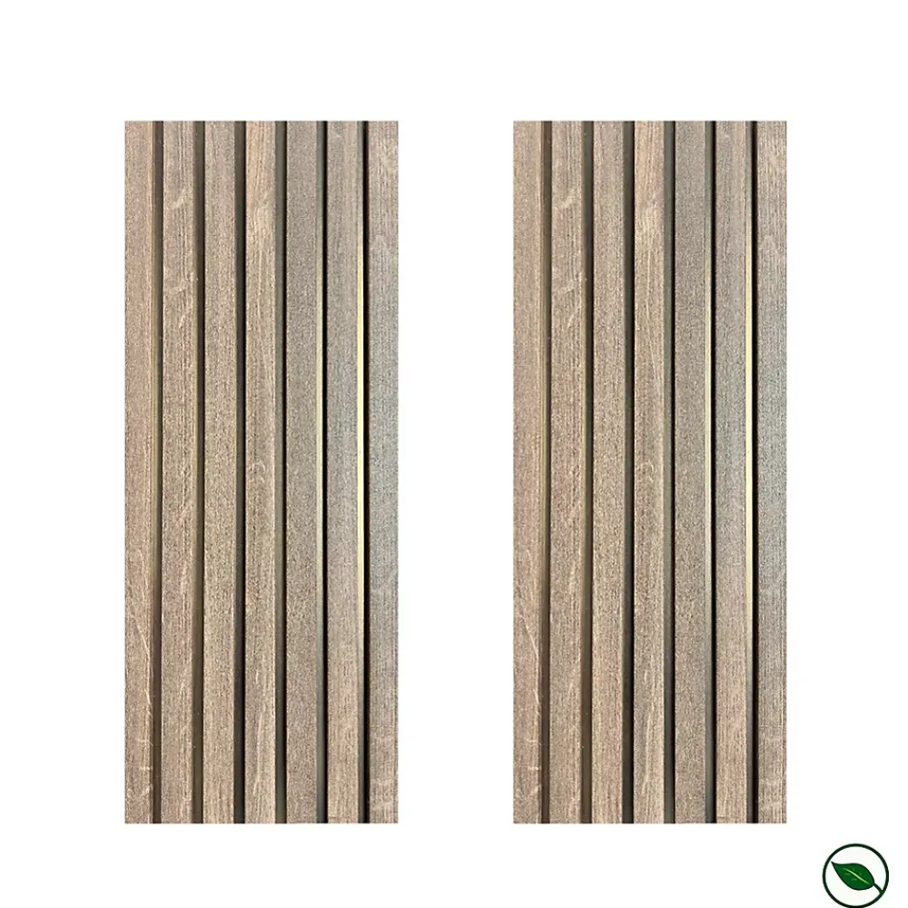 Forestea Panneau Tasseau Bois<Lot de 2 Panneaux tasseaux MDF Catsle oak sur fond bronze 2770x287x20 mm -