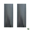 Forestea Lot de 2 Panneaux tasseaux MDF Noir mat sur fond bronze 2770x287x20 mm -- Panneau Tasseau Bois