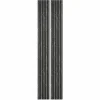Decoon Panneau Tasseau Bois<Lot de 2 Panneaux tasseaux bois 250 x 30 x 1,9 cm - décor marbre noir/feutrine noir - 1,5m²
