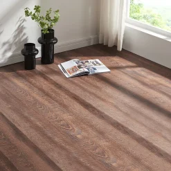 Neu.Holz Lot de 120 planches vinyle SPC Okapirg 26,352 m² 5 mm 122 x 18 cm effet chêne rustique- Dalle Et Lame Pvc
