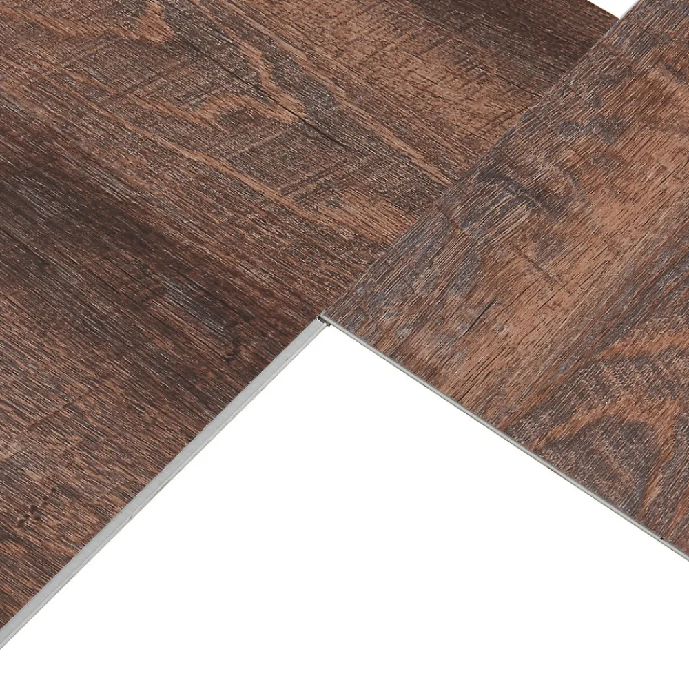 Neu.Holz Lot de 120 planches vinyle SPC Okapirg 26,352 m² 5 mm 122 x 18 cm effet chêne rustique- Dalle Et Lame Pvc