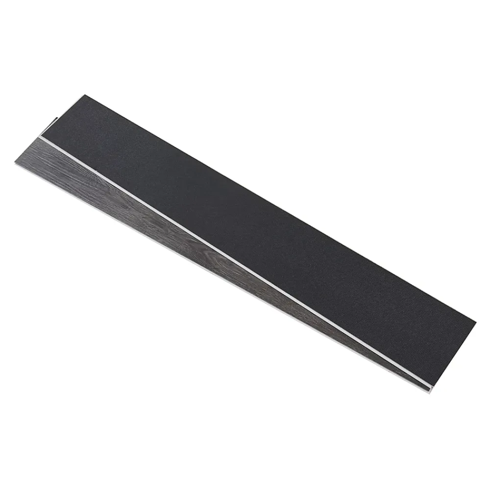 Neu.Holz Lot de 40 planches vinyle SPC Okapirg 8,784 m² 5 mm 122 x 18 cm effet chêne foncé- Dalle Et Lame Pvc
