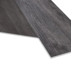 Neu.Holz Lot de 40 planches vinyle SPC Okapirg 8,784 m² 5 mm 122 x 18 cm effet chêne foncé- Dalle Et Lame Pvc