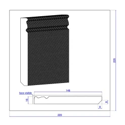 Wood&Sens Lot de 5 Plinthe Plaquées Chêne MDF, L.2,23 m x l.14,8 cm x Ep.16 mm- Plinthe Bois|Plinthe Bois
