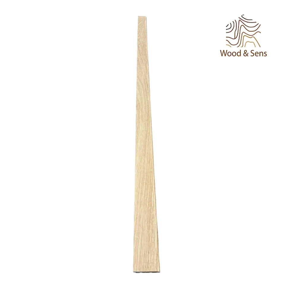 Wood&Sens Lot de 5 Plinthes cache-fils Plaquées Chêne verni MDF, L.2,23 m x l.7,8 cm x Ep.12 mm- Plinthe Bois|Plinthe Bois