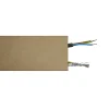 Wood&Sens Plinthe Bois|Plinthe Bois<Lot de 5 Plinthes MDF Passes-câbles à couvercle, L.2,44 m x H.10,8 cm, Ep.18 mm