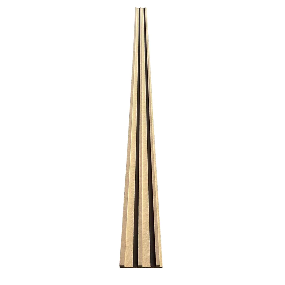 Wood&Sens Plinthe Bois|Plinthe Bois<Lot de 5 Plinthes MDF Passes-câbles à couvercle, L.2,44 m x H.10,8 cm, Ep.18 mm