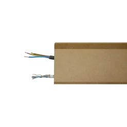 Wood&Sens Plinthe Bois|Plinthe Bois<Lot de 5 Plinthes MDF Passes-câbles à couvercle AV, L.2,44 m x H.10,8 cm, Ep.18 mm