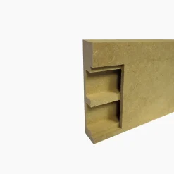 Wood&Sens Plinthe Bois|Plinthe Bois<Lot de 5 Plinthes MDF Passes-câbles à couvercle AV, L.2,44 m x H.10,8 cm, Ep.18 mm