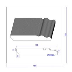 Wood&Sens Lot de 5 Plinthes Plaquées Chêne MDF, L.2,23 m x l.10,8 cm x Ep.14 mm- Plinthe Bois|Plinthe Bois
