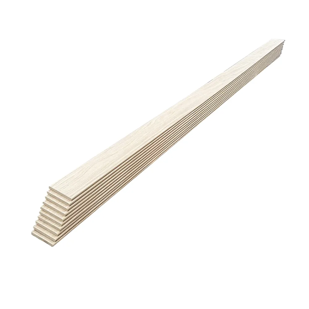 Wood&Sens Plinthe Bois|Plinthe Bois<Lot de 10 Plinthes Plaquées Chêne MDF Arrêtes vives, L.2,23 m x l.6,8 cm x Ep.9 mm