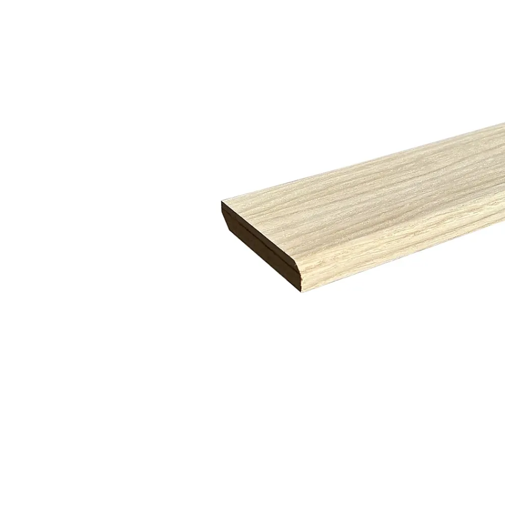 Wood&Sens Plinthe Bois|Plinthe Bois<Lot de 5 Plinthes Plaquées Chêne MDF Arrondi, L.2,23 m x l.7,8 cm x Ep.14 mm