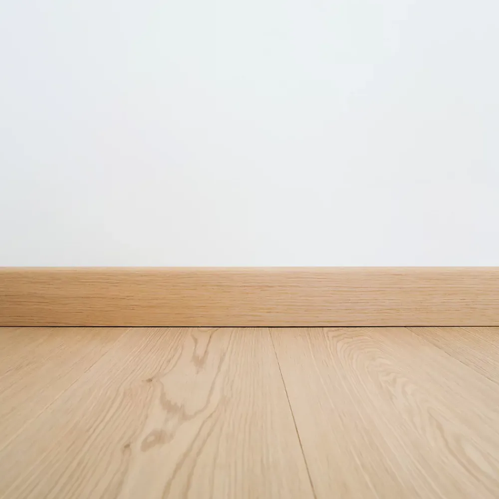 Wood&Sens Plinthe Bois|Plinthe Bois<Lot de 5 Plinthes Plaquées Chêne MDF Arrondi, L.2,23 m x l.7,8 cm x Ep.14 mm