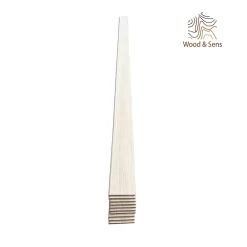 Wood&Sens Lot de 10 Plinthes Plaquées Chêne MDF Arrondi, L.2,23 m x l.6,8 cm x Ep.9 mm- Plinthe Bois|Plinthe Bois