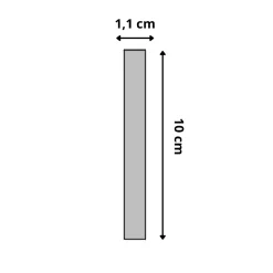Wood&Sens Plinthe Pour Sol En Vinyle Et Pvc<Lot de 10 Plinthes Polymère, L.240 cm x P.10 cm, Ep.11 mm