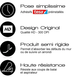 99Deco Plinthe Pour Sol En Vinyle Et Pvc<Lot de 10 Plinthes PVC Couleur Métal - - H8 x L100 cm Profondeur 14 mm