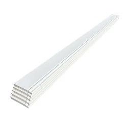 Wood&Sens Lot de 5 Plinthes Style Prépeint MDF, L.2,44 m x l.10,8 cm x Ep.14 mm- Plinthe Bois|Plinthe Bois