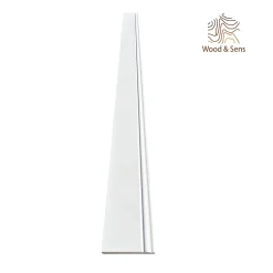 Wood&Sens Lot de 5 Plinthes Style Prépeint MDF, L.2,44 m x l.10,8 cm x Ep.14 mm- Plinthe Bois|Plinthe Bois