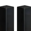 Casanoov Lot de 2 poteaux en fer DARIO 8x8cm H.170cm Noir Mat- Accesoire Pour Volet