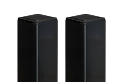 Casanoov Accesoire Pour Volet<Lot de 2 poteaux en fer DARIO 8x8cm H.230cm Noir Mat