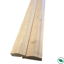 Forestea Lot de 2 profils de finition chêne pour panneau Dune 2500 x 25/32x14 mm /- Panneau Tasseau Bois