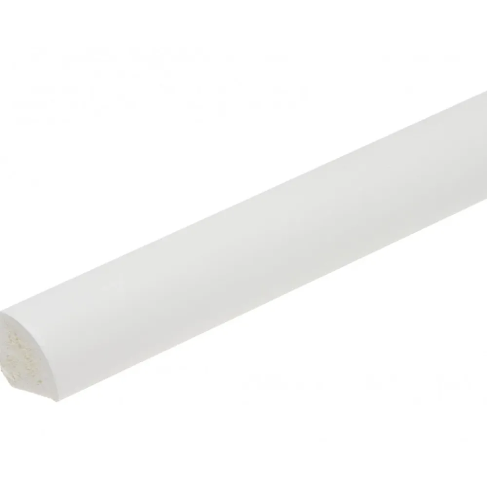 Monmobilierdesign Plinthe Pour Sol En Vinyle Et Pvc<Lot de 5 Quarts de rond PVC 13 x 13 mm longueur 2,5 m Blanc