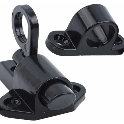 Deko Lot de 2 serrures de porte en aluminium, serrures de fenêtre, porte-fenêtre, anneau antivol, serrure de porte en aluminium- Accesoire Pour Volet
