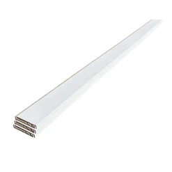 Wood&Sens Plinthe Bois|Plinthe Bois<Lot de 6 Surplinthes MDF Prépeint Blanc, L.2.44 m x H.13.1 cm, Ep.22 mm