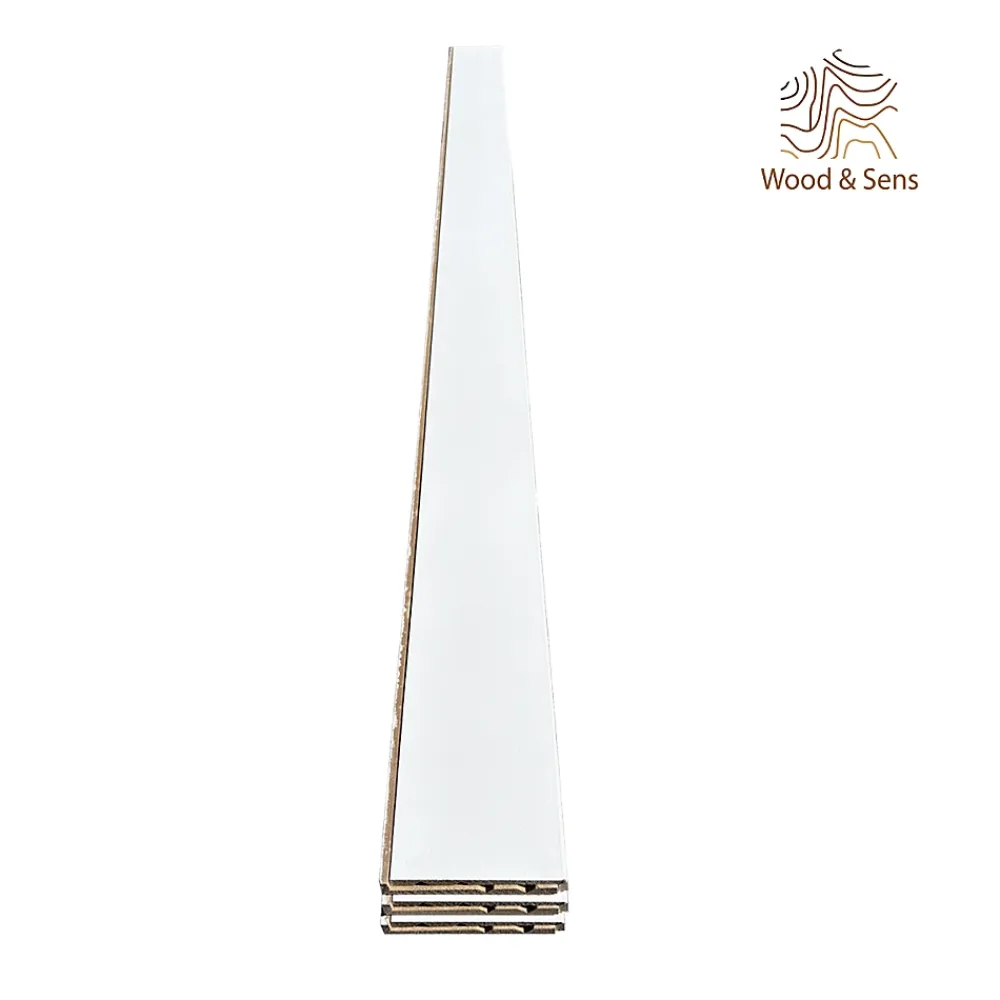 Wood&Sens Plinthe Bois|Plinthe Bois<Lot de 6 Surplinthes MDF Prépeint Blanc, L.2.44 m x H.13.1 cm, Ep.22 mm
