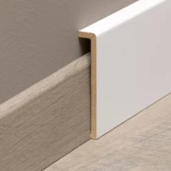 Forestea Moulure<Lot de 5 surplinthes MDF revêtues blanc 2400 x 110 x 19 mm