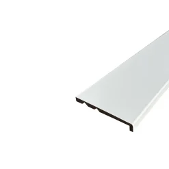 Wood&Sens Lot de 6 Surplinthes MDF Revêtues Blanc, L.2.40 m x l.13.1 cm, Ep.22 mm- Plinthe Bois|Plinthe Bois