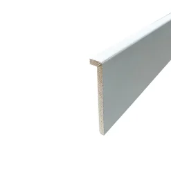 Wood&Sens Lot de 6 Surplinthes MDF Revêtues Blanc, L.2.40 m x H.9.8 cm, Ep.22 mm- Plinthe Bois|Plinthe Bois