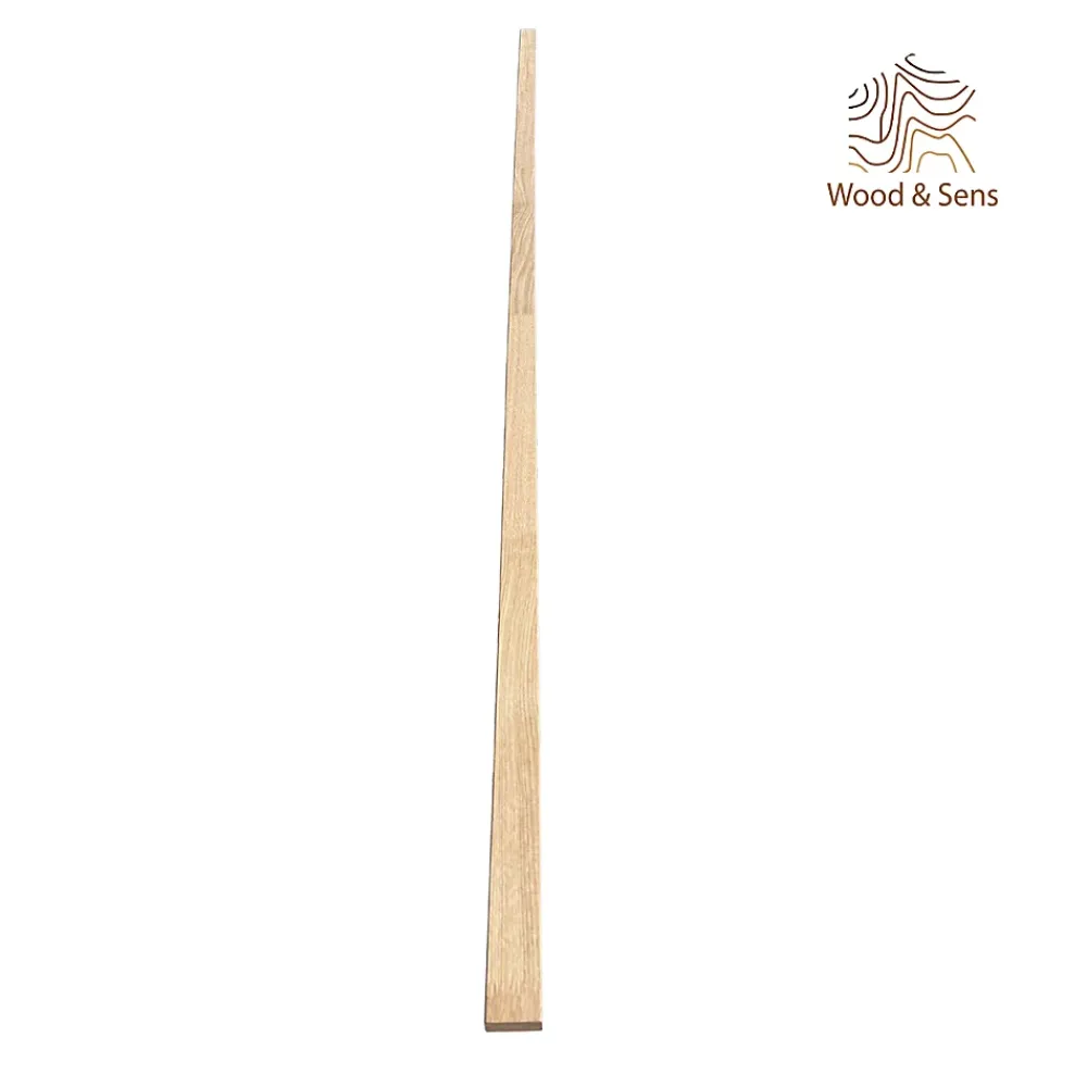 Wood&Sens Tasseau Bois<Lot de 10 Tasseaux Chêne Abouté, L.250 cm x l.2 cm, Ep.4 cm