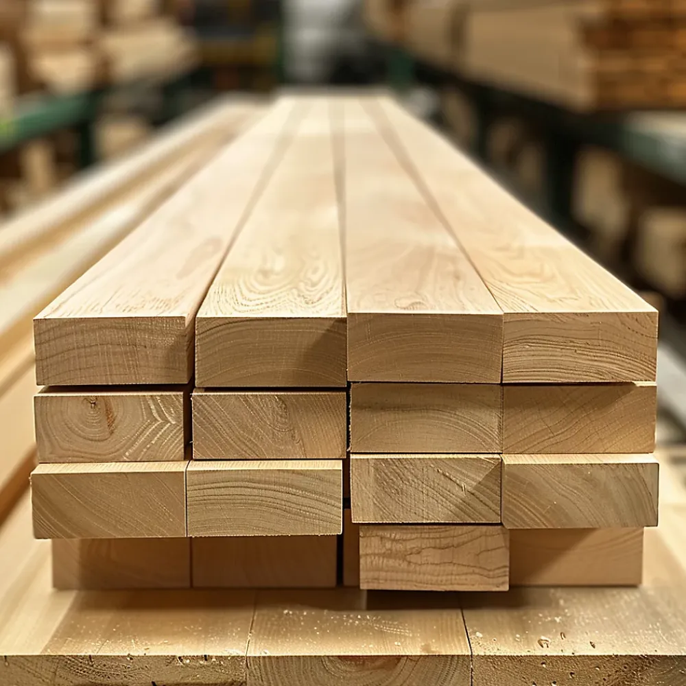 Ad Lyon Groupe Lot de 10 tasseaux en hetre massif 32x40 mm Longueur 1.5 m- Tasseau Bois