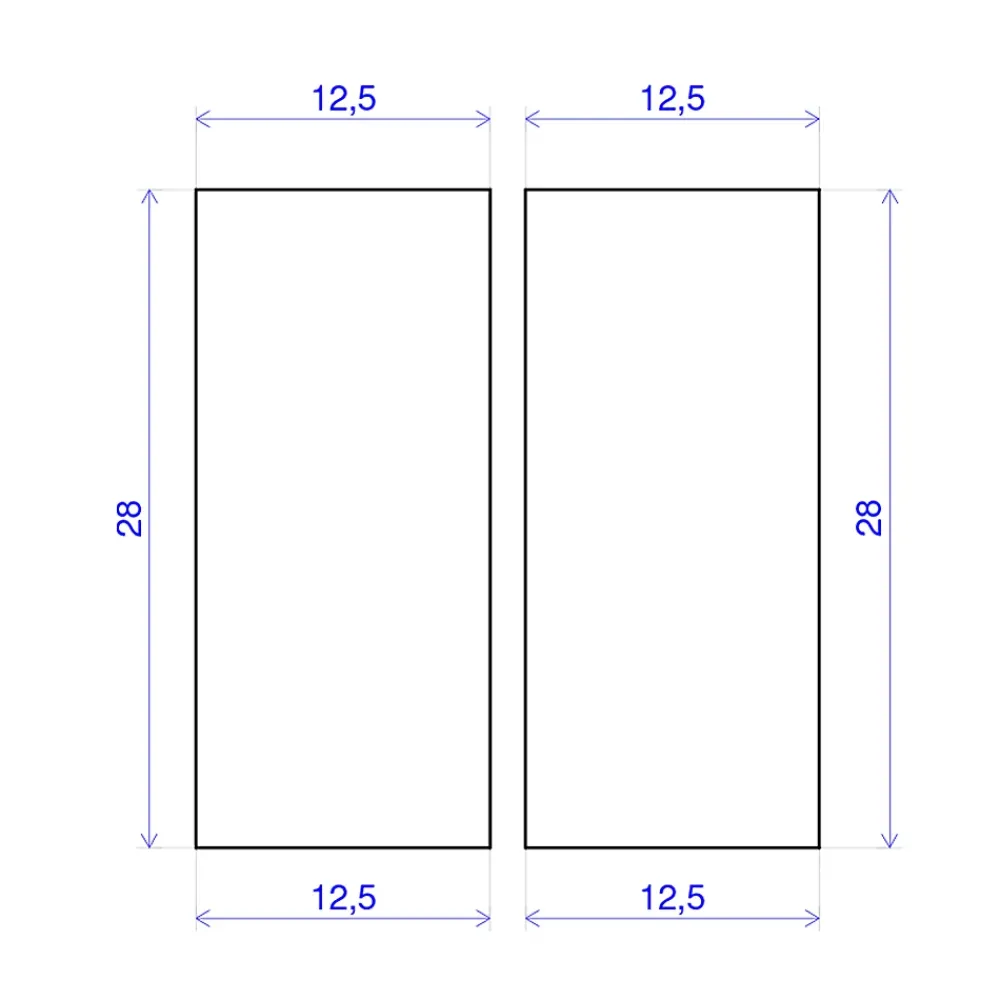 Forestea Lot de 10 tasseaux hêtre rabotés 2400 x 13 x 28 mm- Tasseau Bois