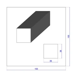 Wood&Sens Tasseau Bois<Lot de 9 Tasseaux LVL Contrecollé SAPIN, L.2,40 m x l.3,6 cm x Ep.36 mm