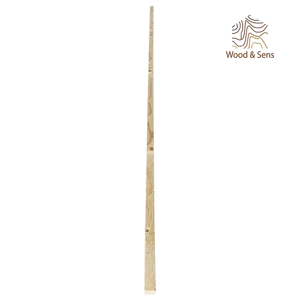 Wood&Sens Tasseau Bois<Lot de 15 Tasseaux LVL Contrecollé SAPIN, L.2,40 m x l.3,6 cm x Ep.27 mm