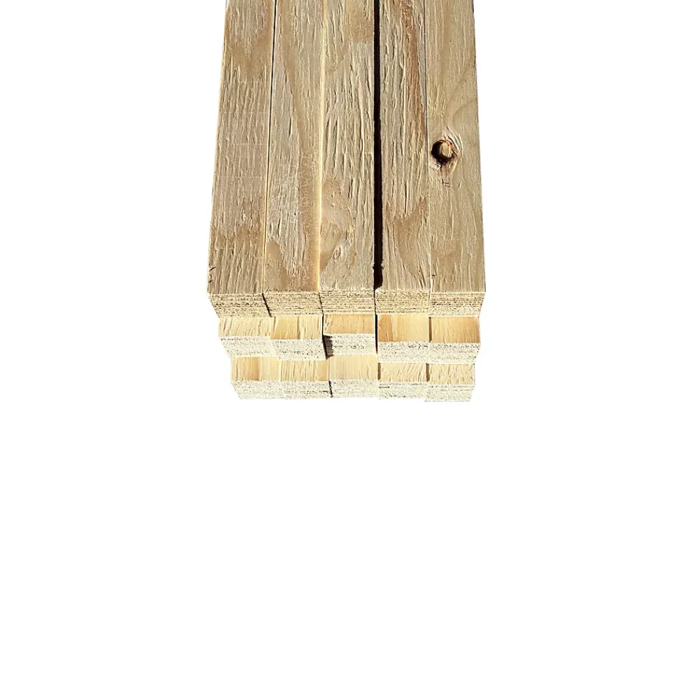 Wood&Sens Tasseau Bois<Lot de 15 Tasseaux LVL Contrecollé SAPIN, L.2,40 m x l.3,6 cm x Ep.27 mm