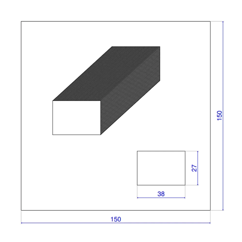 Wood&Sens Tasseau Bois<Lot de 15 Tasseaux LVL Contrecollé SAPIN, L.2,40 m x l.3,6 cm x Ep.27 mm