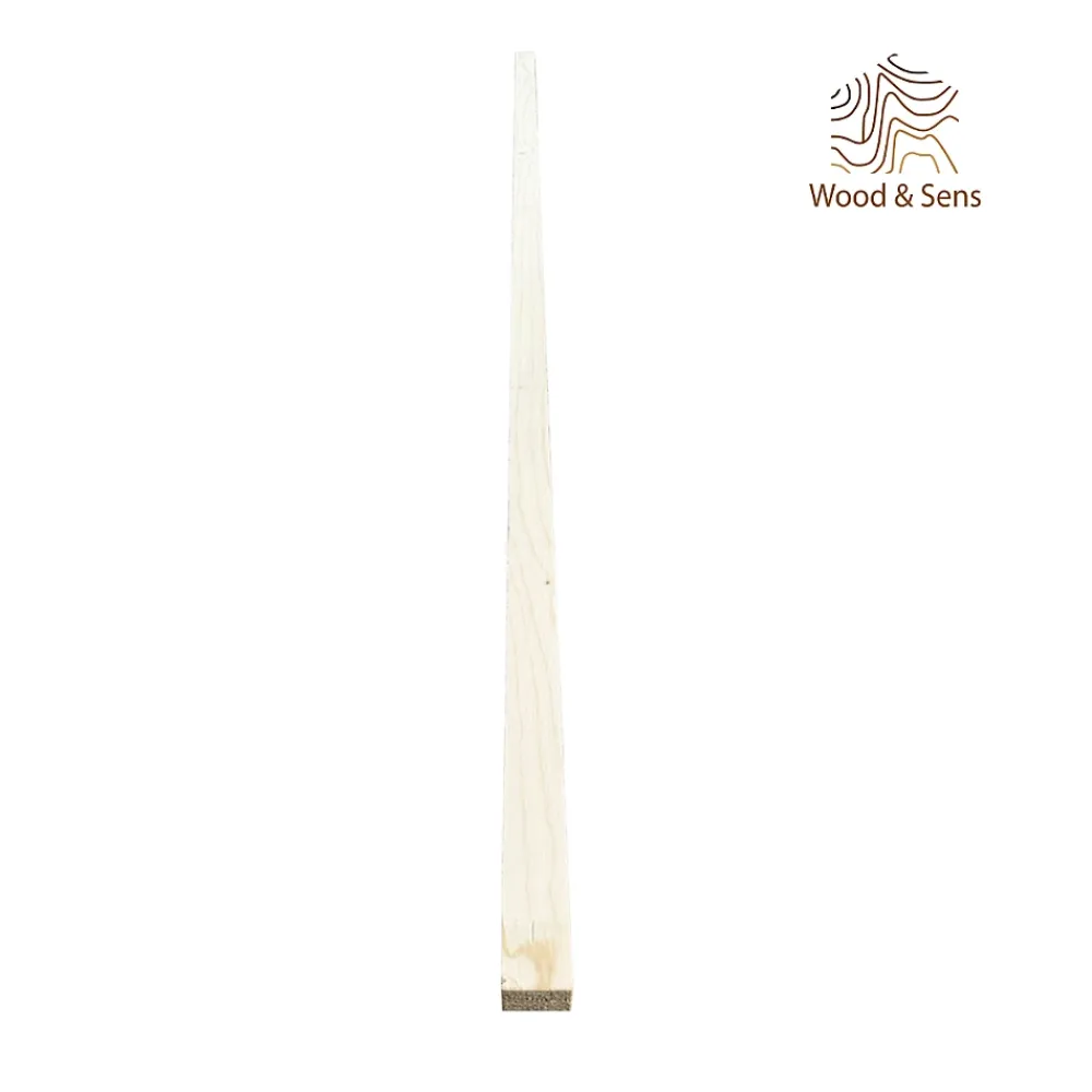 Wood&Sens Tasseau Bois<Lot de 9 Tasseaux LVL Contrecollé SAPIN, L.2,40 m x l.4,8 cm x Ep.42 mm