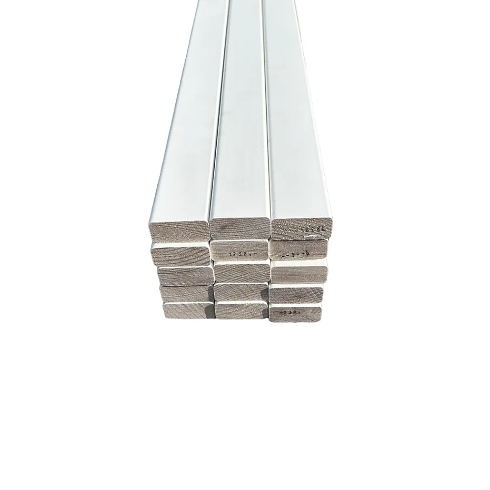 Wood&Sens Tasseau Bois<Lot de 15 Tasseaux Pin Abouté Peint Blanc, L.250 cm x l.2 cm, Ep.4 mm