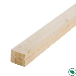 Forestea Lot de 6 tasseaux sapin brut 2400 x 24 x 24 mm- Tasseau Bois
