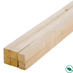 Forestea Tasseau Bois<Lot de 6 tasseaux sapin rabotés 2400 x 34 x 34 mm