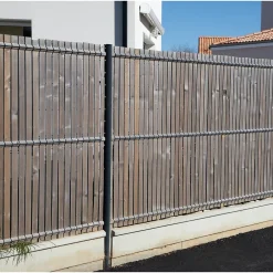 Wood&Sens Tasseau Bois<Lot de 4 Tasseaux Sapin Traité marron, L.2,40 m x l.2,75 cm x Ep.27,5 mm