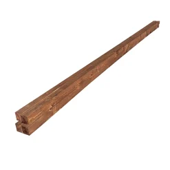 Wood&Sens Lot de 4 Tasseaux Sapin Traité marron, L.2,40 m x l.3,5 cm x Ep.35 mm- Tasseau Bois