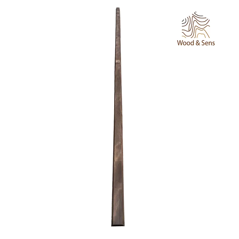 Wood&Sens Lot de 10 Tasseaux Triangulaires Sapin Traité marron, L.2,50 m x l.4,5 cm x Ep.20 mm- Tasseau Bois