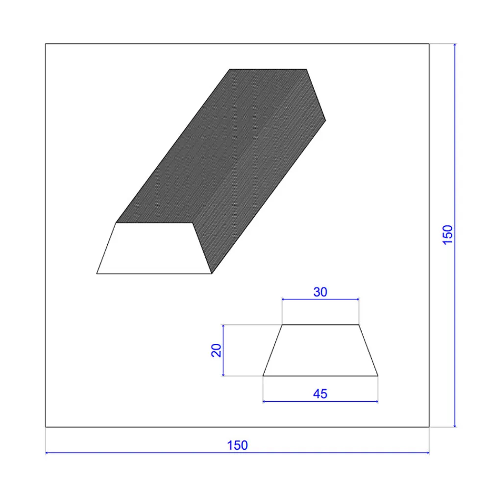 Wood&Sens Lot de 10 Tasseaux Triangulaires Sapin Traité marron, L.2,50 m x l.4,5 cm x Ep.20 mm- Tasseau Bois